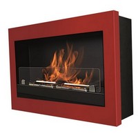 photo Wall-to-ceiling BIO-FIREPLACES - Treviso - Red 1